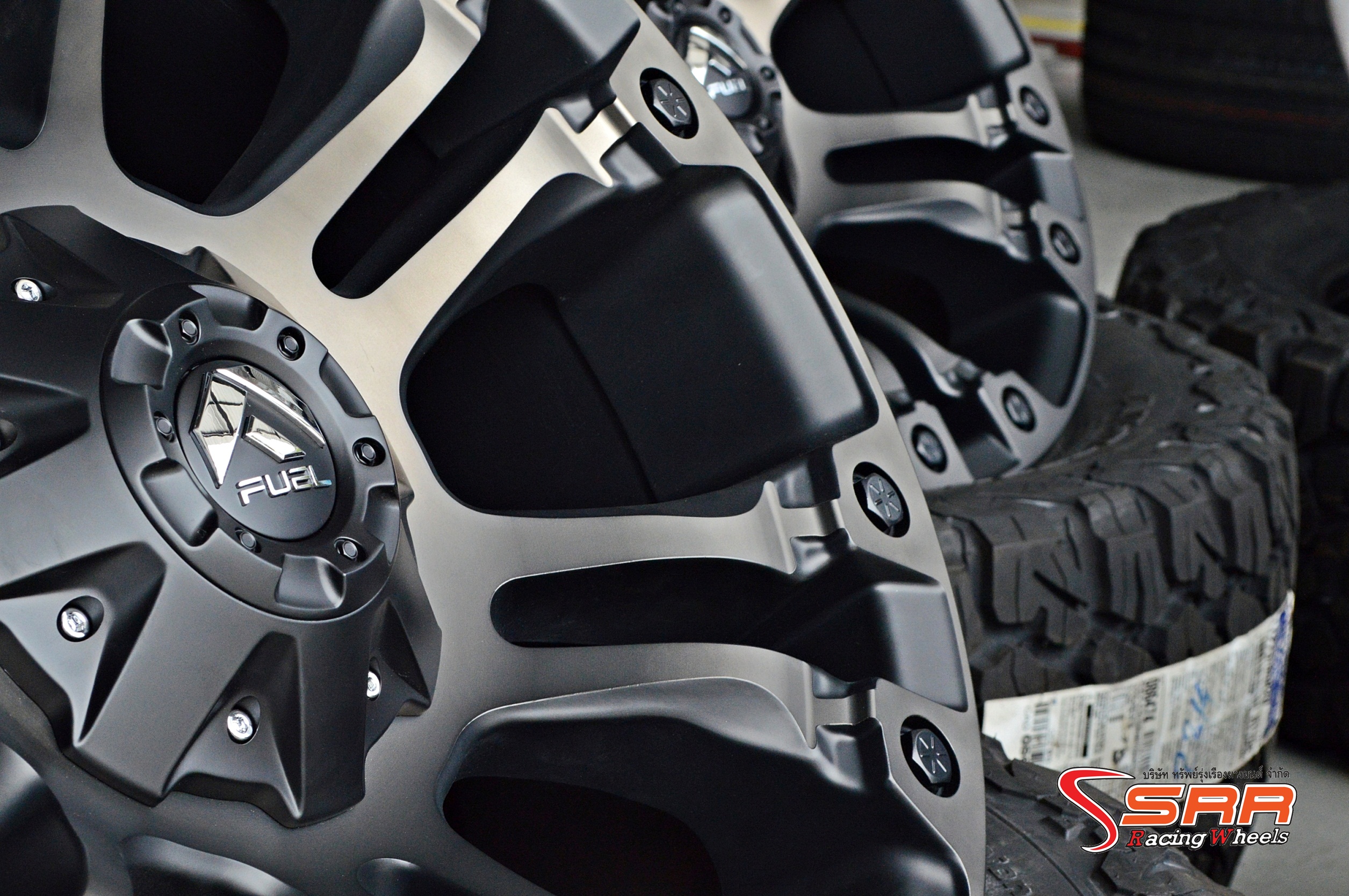 FUEL VAPOR ขอบ20 ET+1 6x135/6x139.7 MATTE BLACK MACHINED/TINT CLEAR