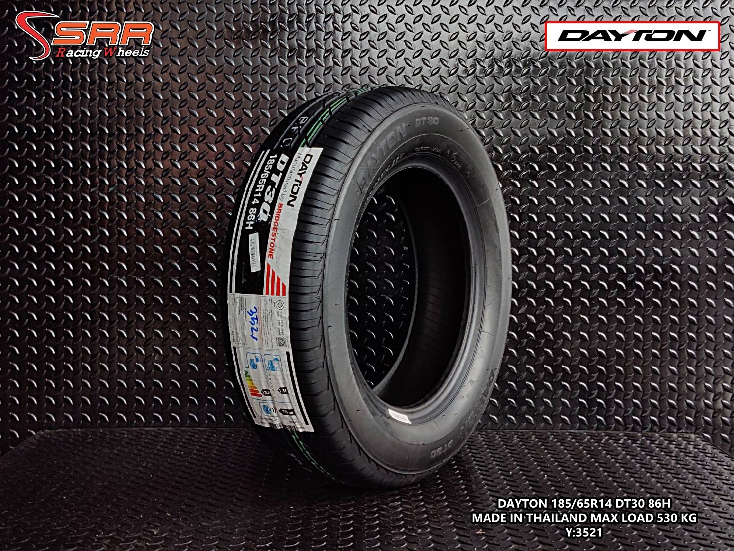 DAYTON DT30 185/65R14 ยางใหม่ปี2021 ลดราคาพิเศษ