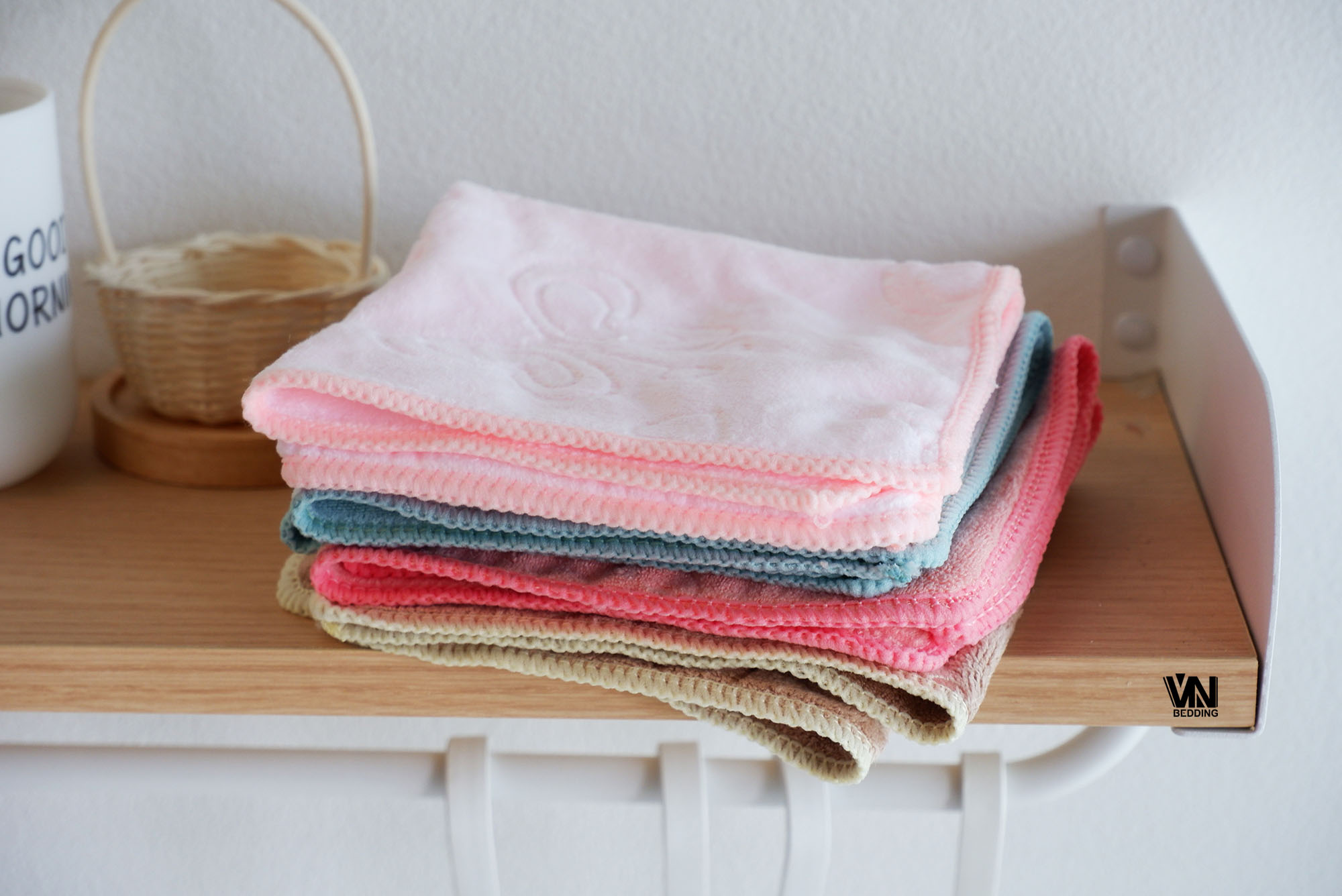 ผ้านาโนอเนกประสงค์สีพื้น ขนาด30*30 CM รุ่นหนา (1โหล)