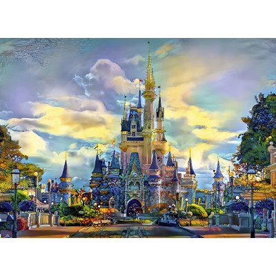 Bluebird Puzzle - Walt Disney World Castle, Florida by Pedro Gavidia 1000 pcs.