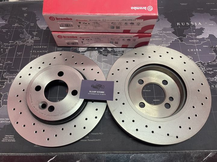 D09 A761 1X จานเบรค-ล้อหน้า(BREMBO รุ่น XTRA) MINI R55 R56 (Cooper S)