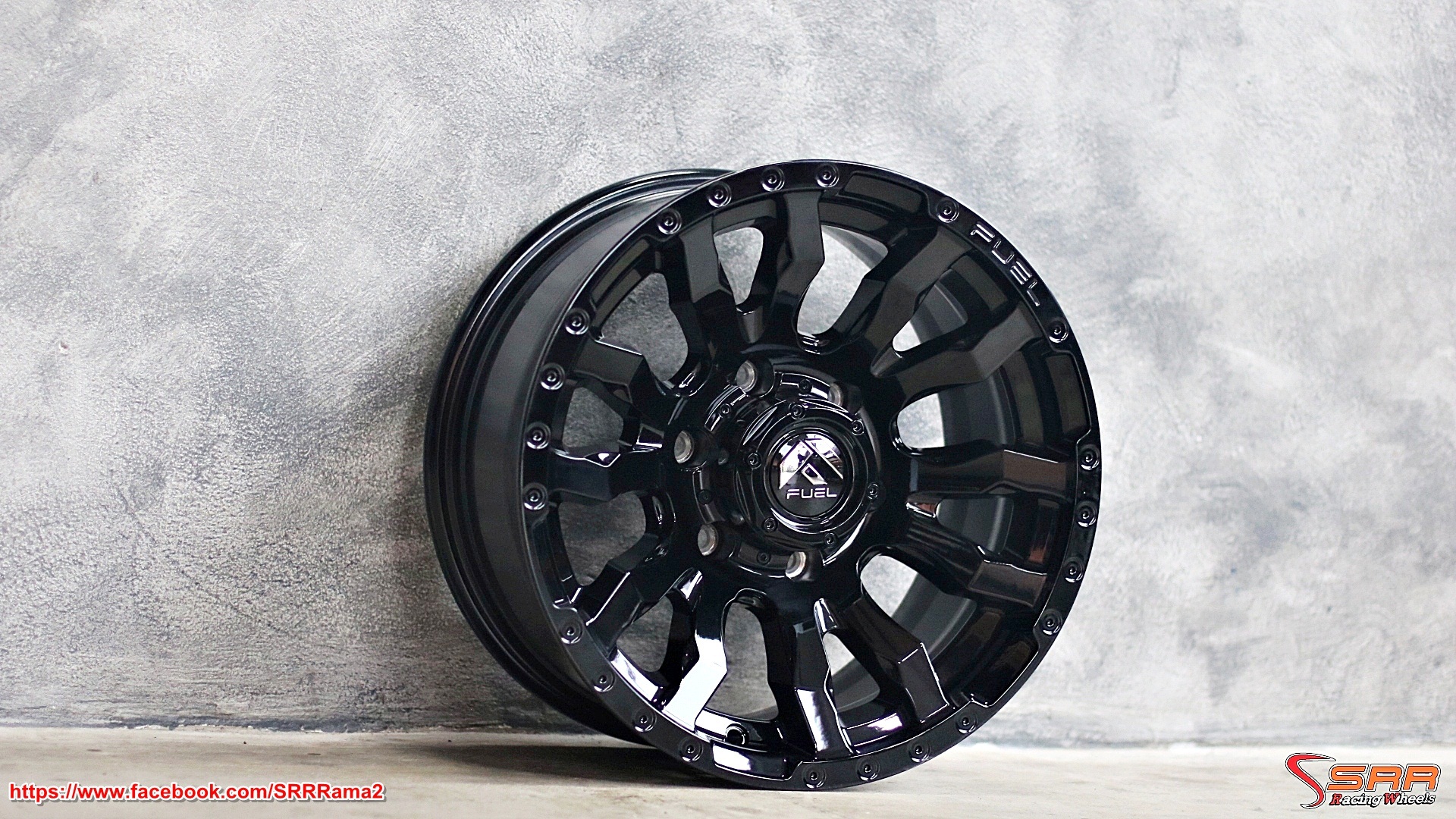 FUEL-BLITZ D675 ขอบ16 ET+1 GLOSSY BLACK