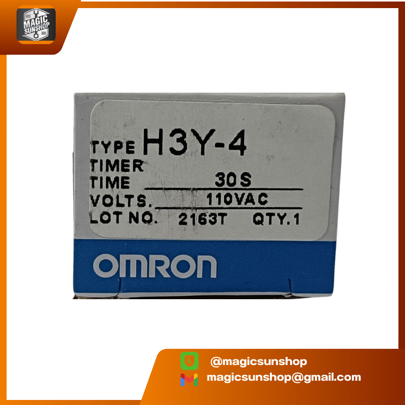 OMRON Timer 110VAC 30S (China) H3Y-4