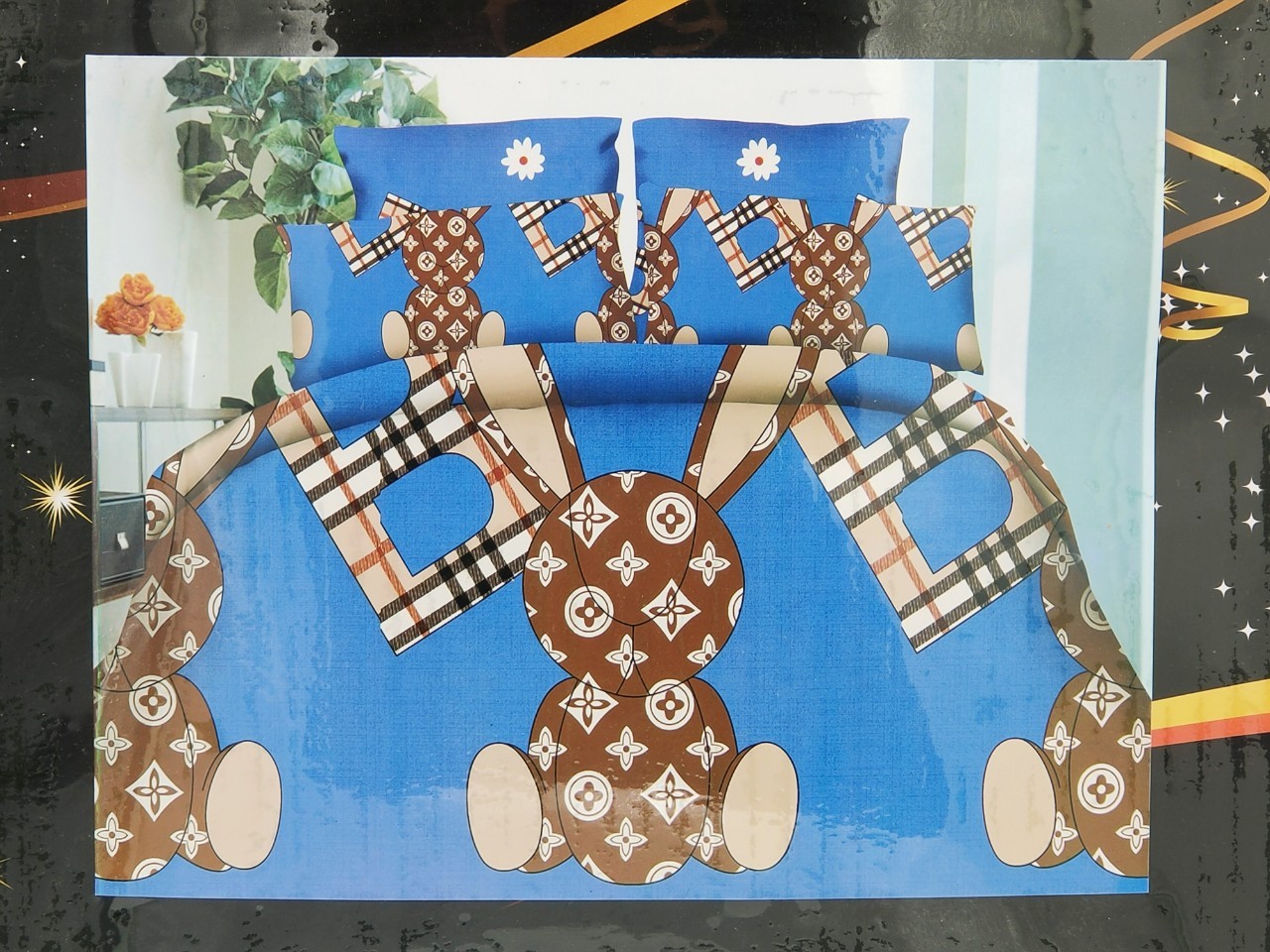 ชุดนวมลายการ์ตูน 6 ฟุต #มียางรัดมุม 360 องศา งานพรีเมี่ยม(เกรด AA) ( 6ชุดคละลาย)