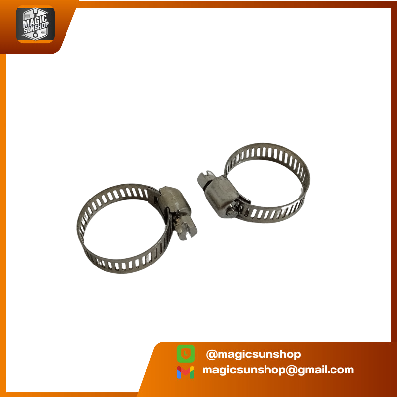 Stainless Steel Hose Clamp 16-25mm เข็มขัดรัดท่อ สแตนเลส