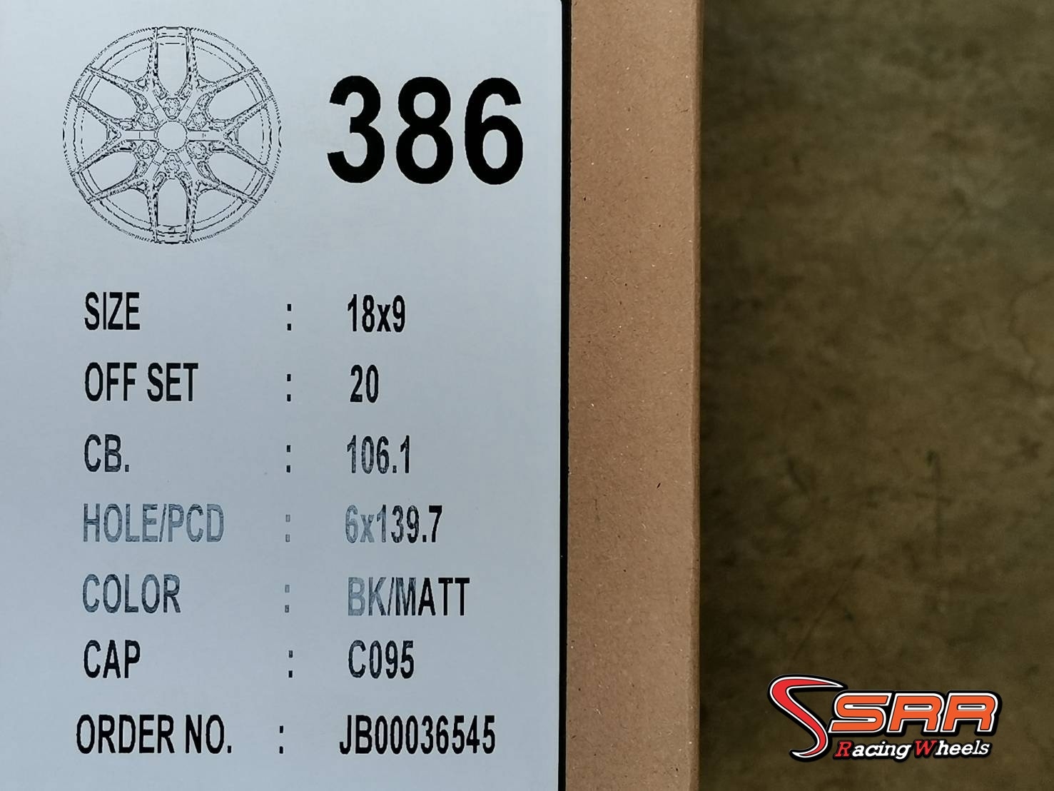 SSW-386 ขอบ18 6H139.7 ET20 BK/MATT ราคาพิเศษ