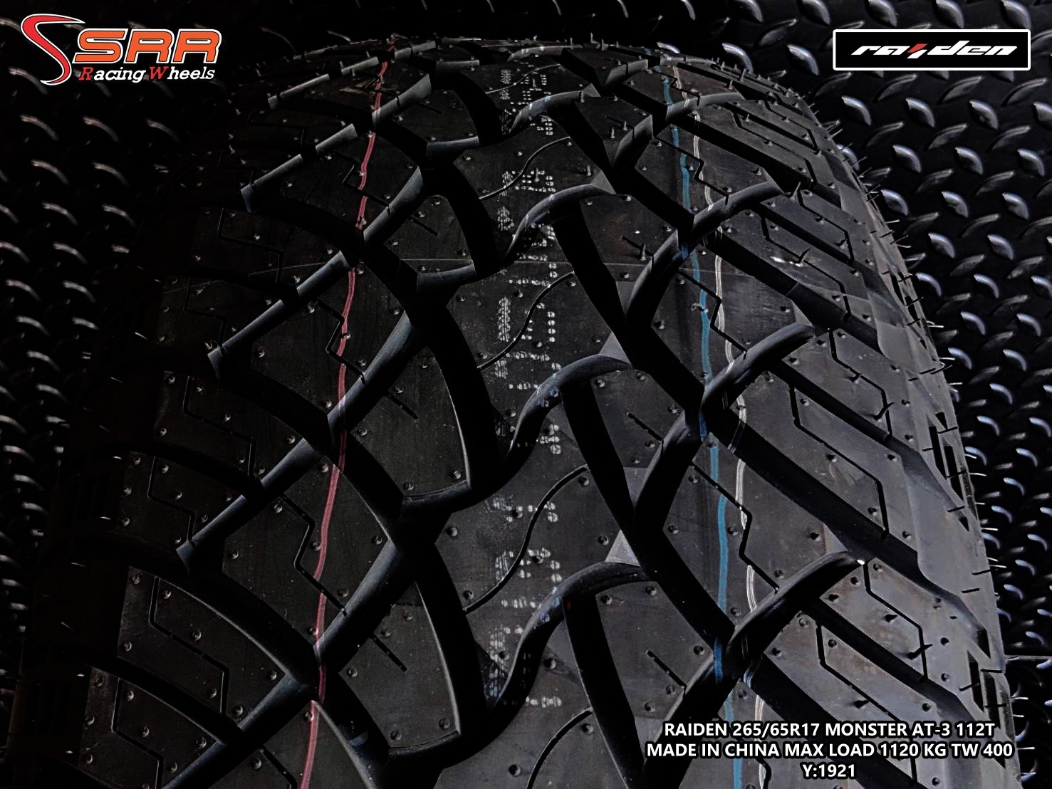 RAIDEN TIRES MONSTER AT-3 265/65R17 ยางใหม่ ปี2021 ราคาพิเศษ