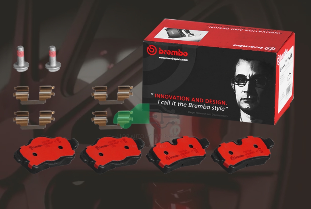 P06 052N ผ้าเบรกหลัง (แท้ BREMBO รุ่น Ceramic) MINI R56 (One, Cooper, Cooper S)