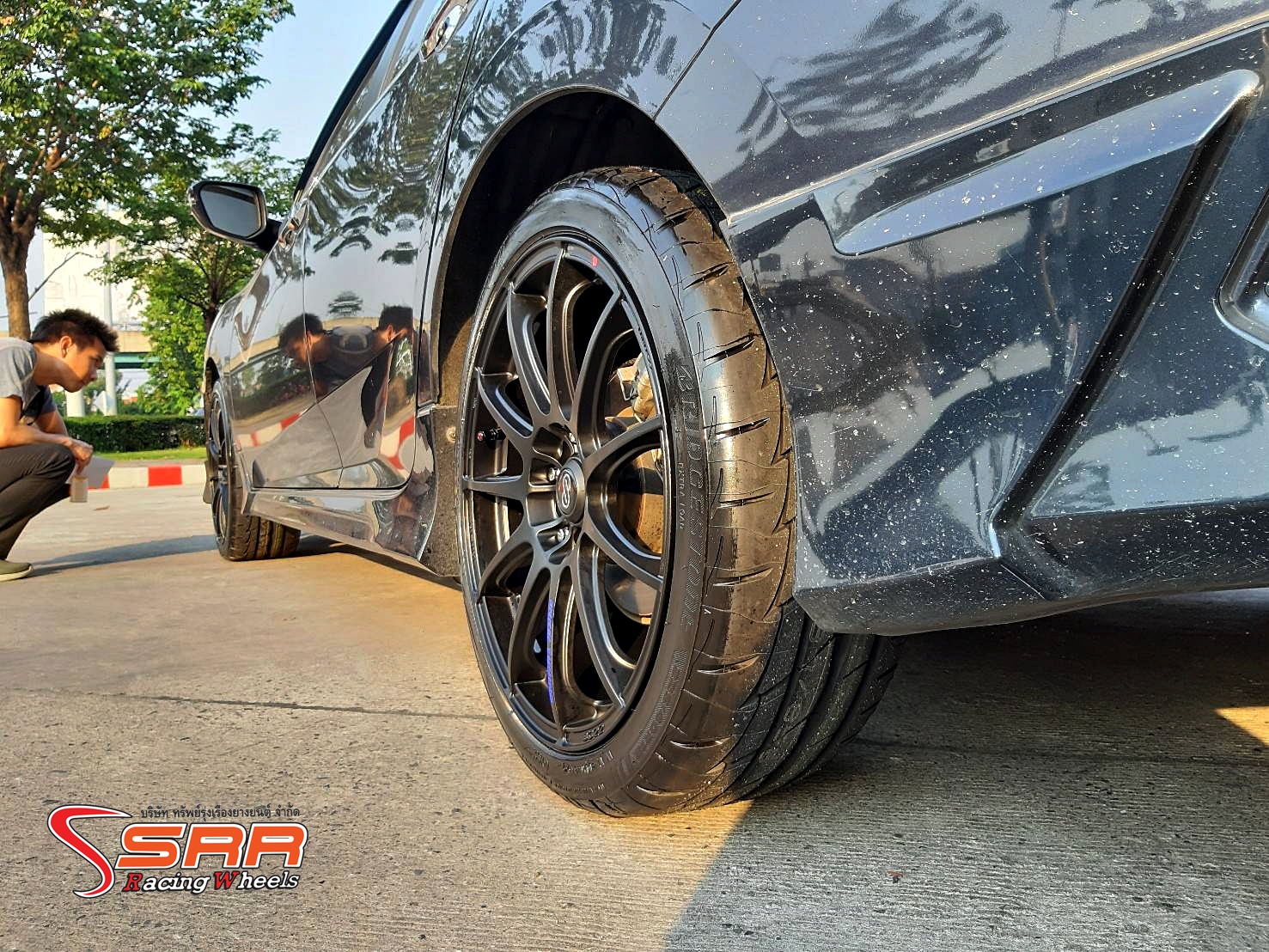 ENKEI TUNING SC22 ขอบ18 ET+40 10H100-114.3 DBK2K