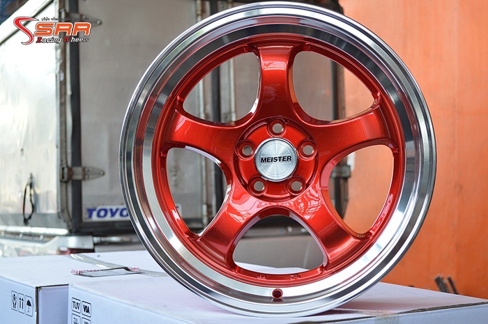 S1R ขอบ17 สีแดงแก้ว
