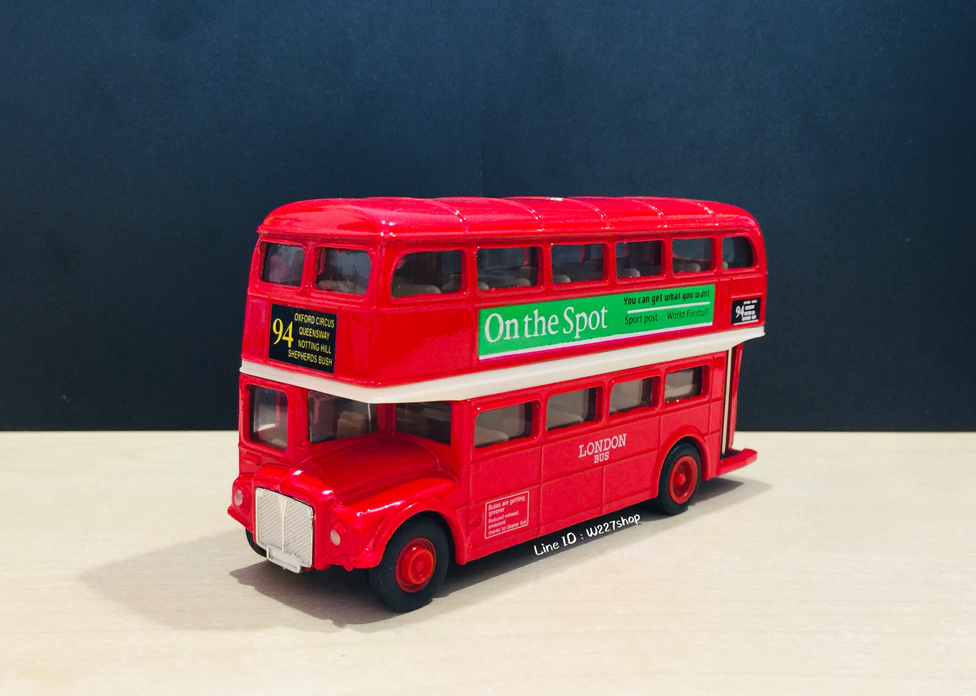 โมเดลรถเหล็ก ลอนดอนบัส London bus (ปลีก-ส่ง)