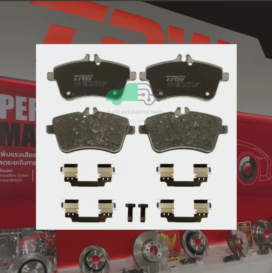 GDB1628 ผ้าเบรกหน้าแท้ TRW (COTEC) : BENZ W169 2004-2012 A200T / 2.0T, W245 B170NGT, B180, B180CDI, B200 / 2.0L, 2.0D