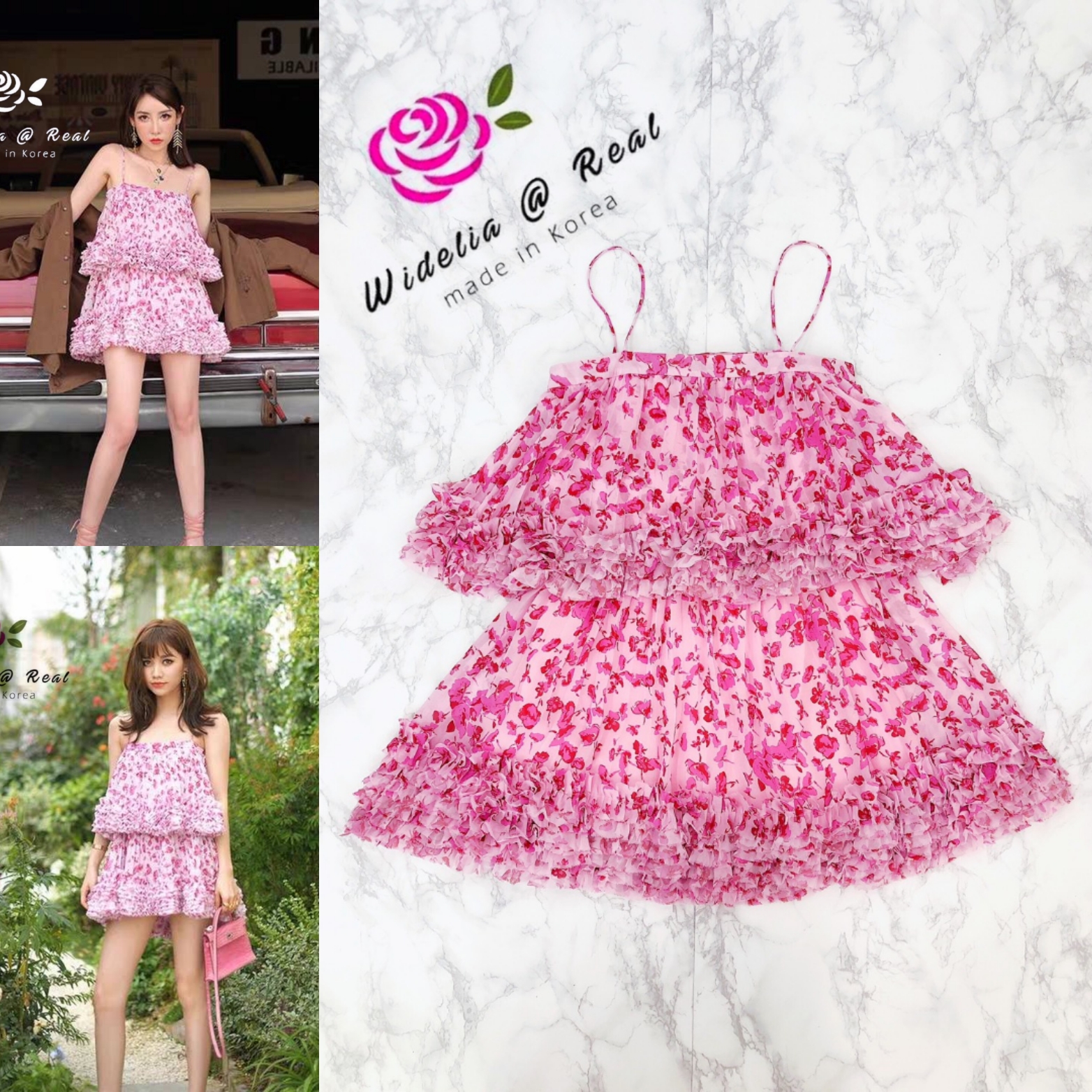 Korea Minidress มินิเดรสสายเดี่ยว ตัวนี้น่ารักเห็นแล้วใจละลายสุดๆเลยค่า