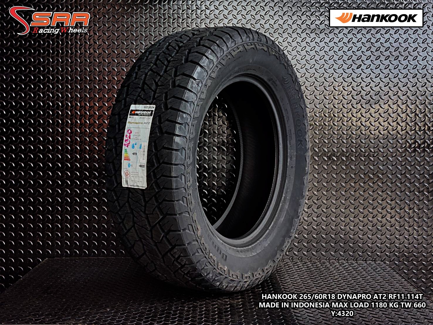 HANKOOK DYNAPRO AT2 RF11 265/60R18 ยางใหม่ปี2020 ลดราคาพิเศษ