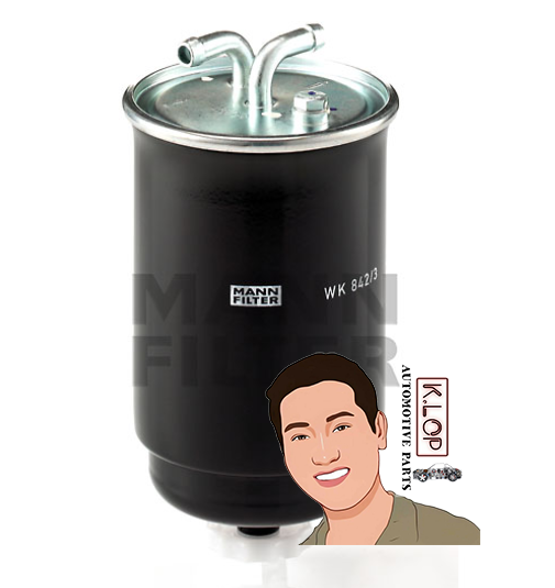 WK842/3 กรองเบนซิน VW GOLF II, POLO II : MANN-FILTER แท้นำเข้ายุโรป