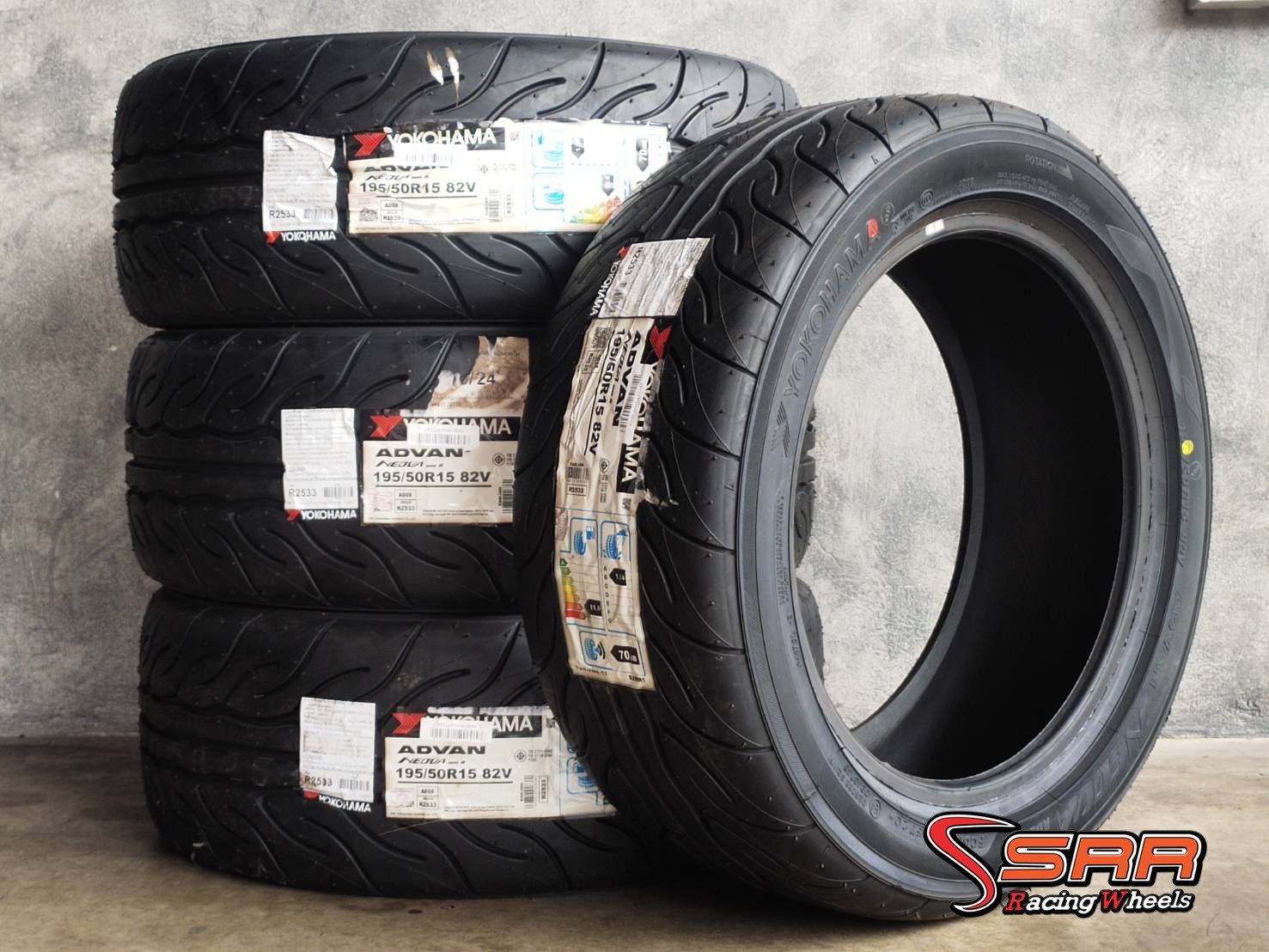 YOKOHAMA AD08R 195/50R15 ยางใหม่ปี2020 ลดราคาพิเศษ