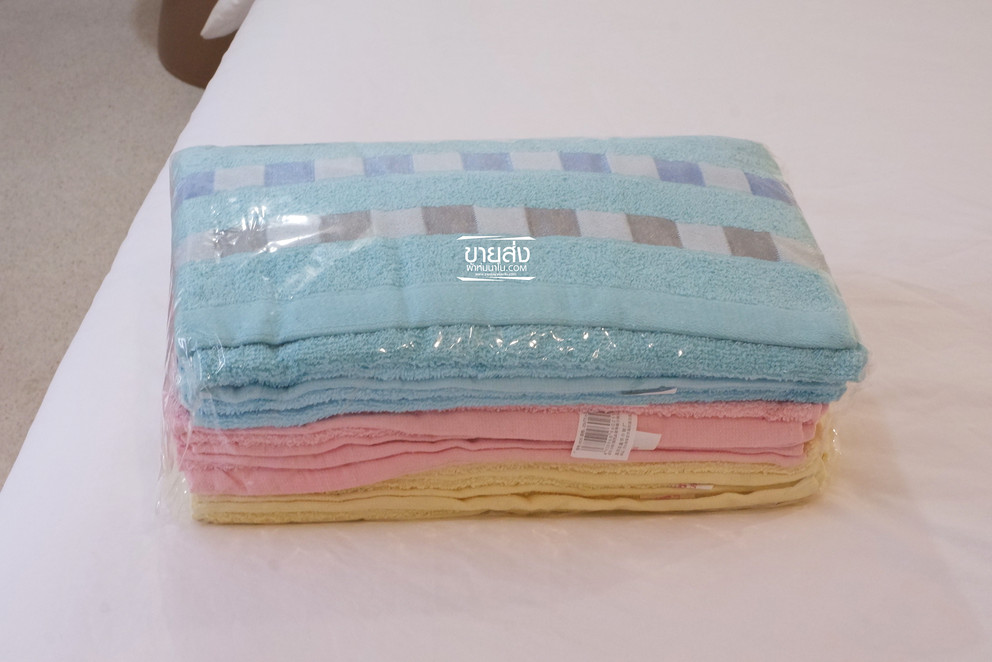 ผ้าเช็ดผม COTTON ขนาด30*70cm 1 โหล