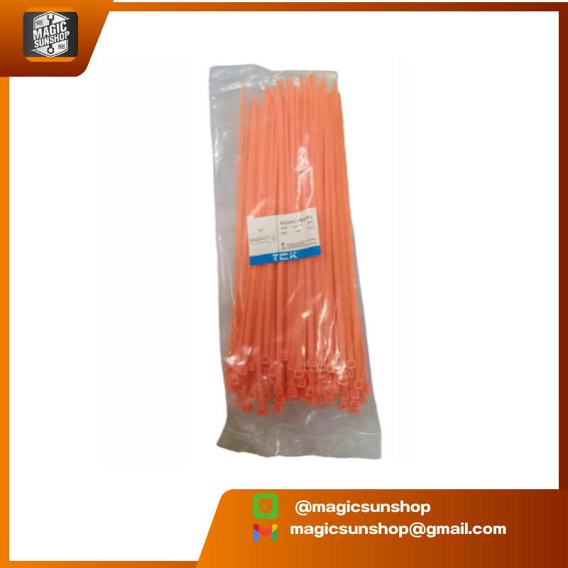 Cable tie Size 10 4.0x250mm (100pcspack)แดง