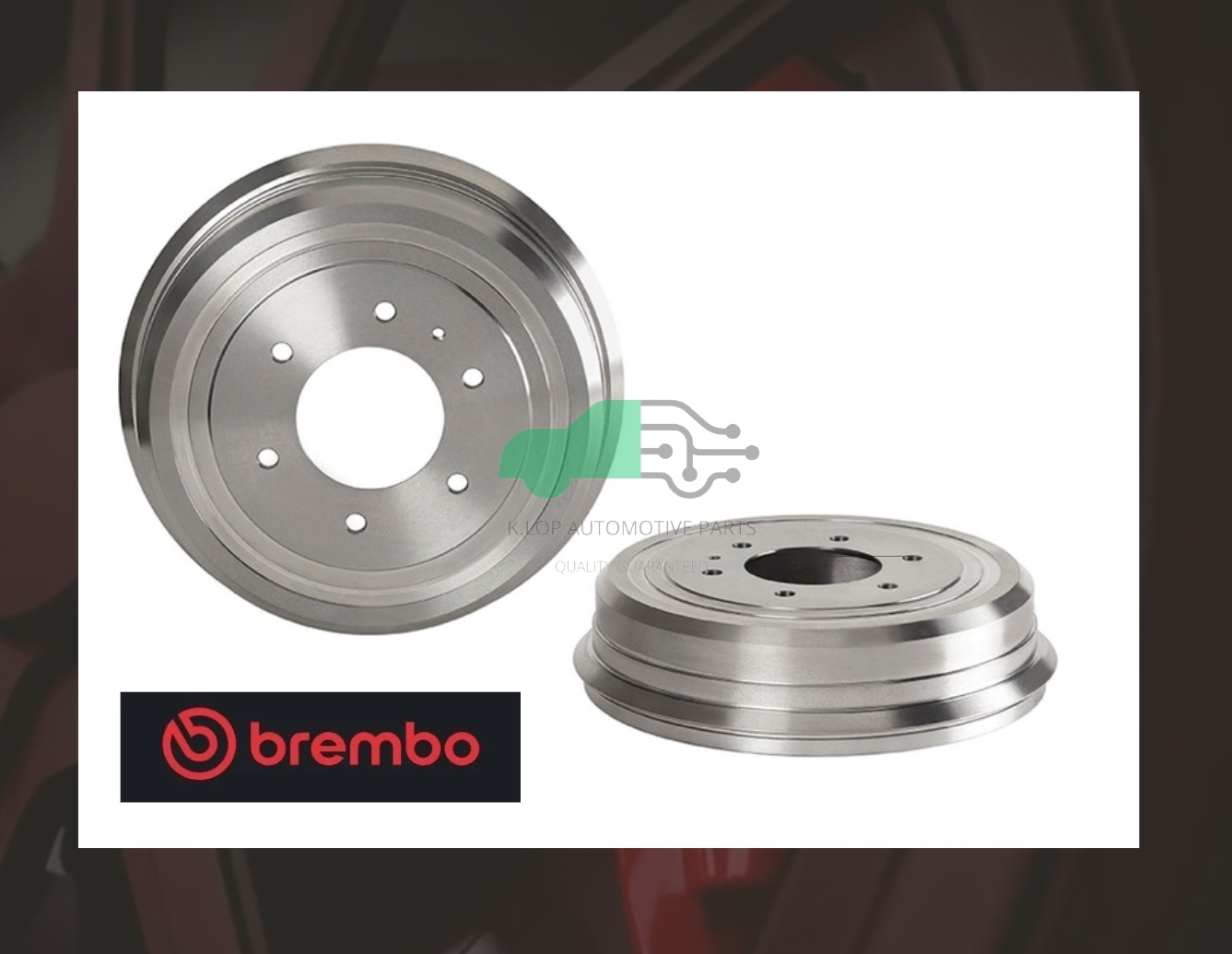14 D632 10 ดรัมเบรกหลัง STD (ยี่ห้อ Brembo) FORD RANGER 4x2 4x4/RANGER T6 (เตี้ย)/FIGHTER 4x2 4x4/BT-50 PRO (2.2 3.2) (เตี้ย)/