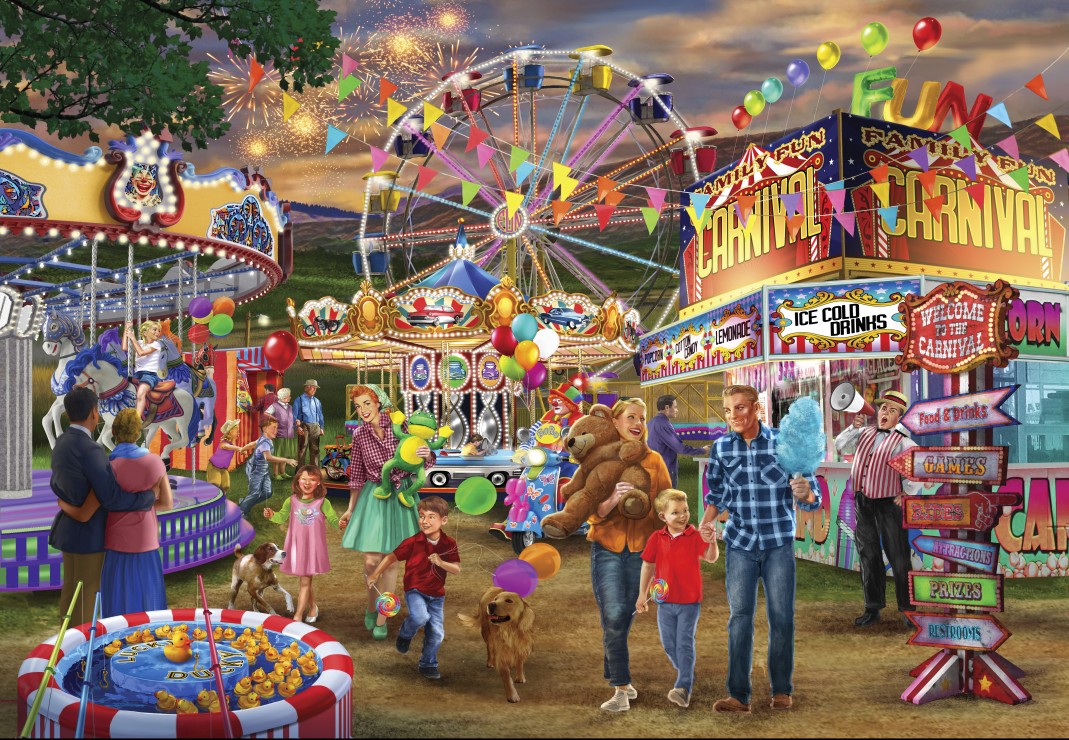 Bluebird Puzzle - Family Fun Carnival 1000 pcs.