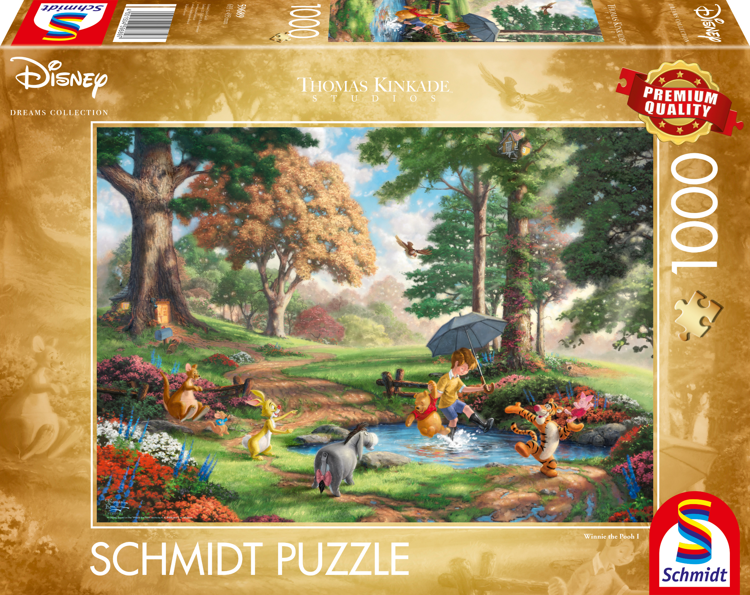 Schmidt - Disney : Winnie the Pooh I by Thomas Kinkade 1000 pcs.