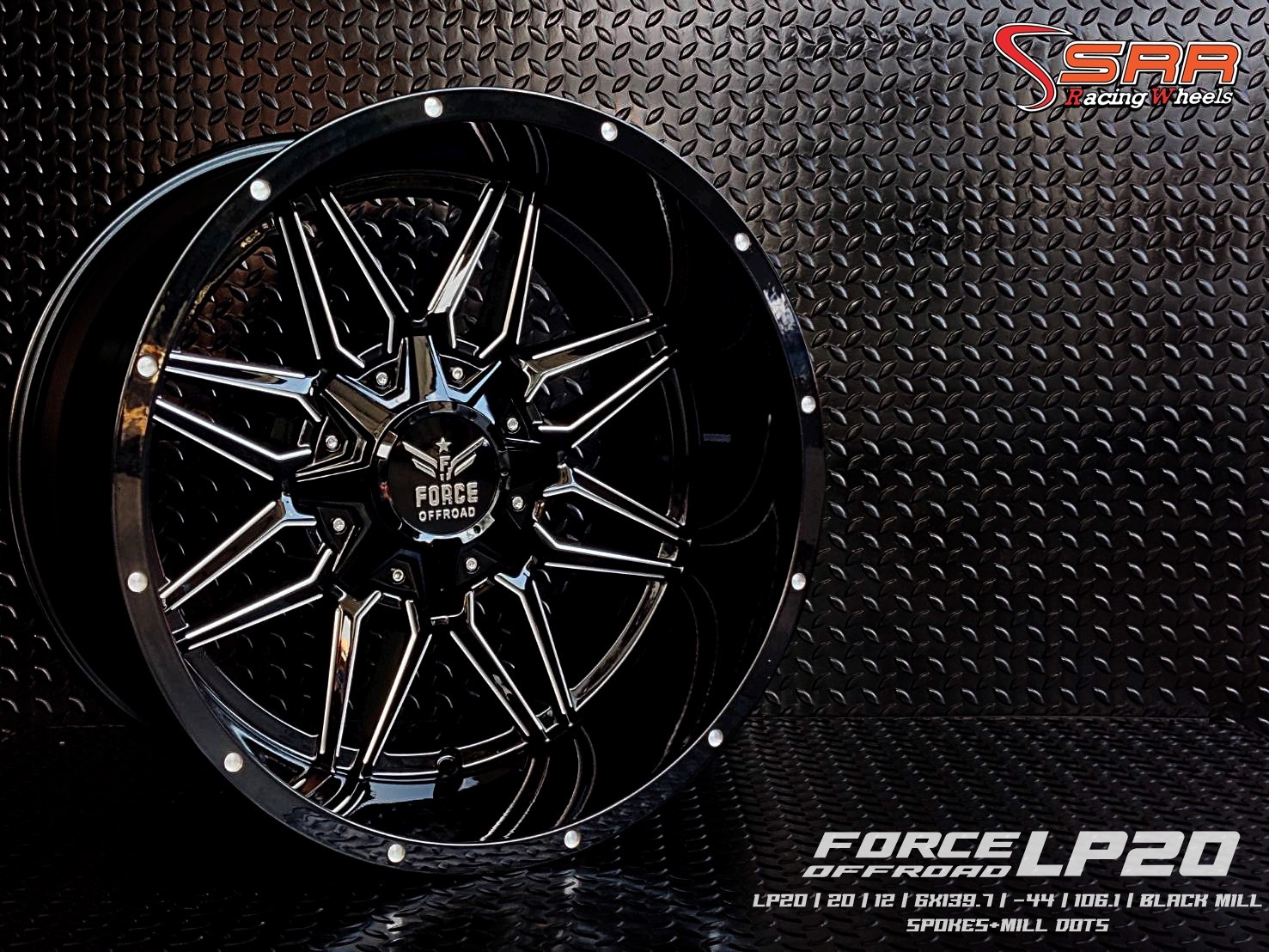 OASIS LP20 ขอบ20x12 6H139.7 ET-44 ราคาพิเศษพร้อมติดตั้ง