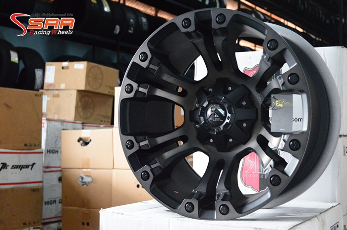 FUEL-VAPOR D569 ขอบ20 ET-18 MATTE BLACK MACHINED/TINT CLEAR