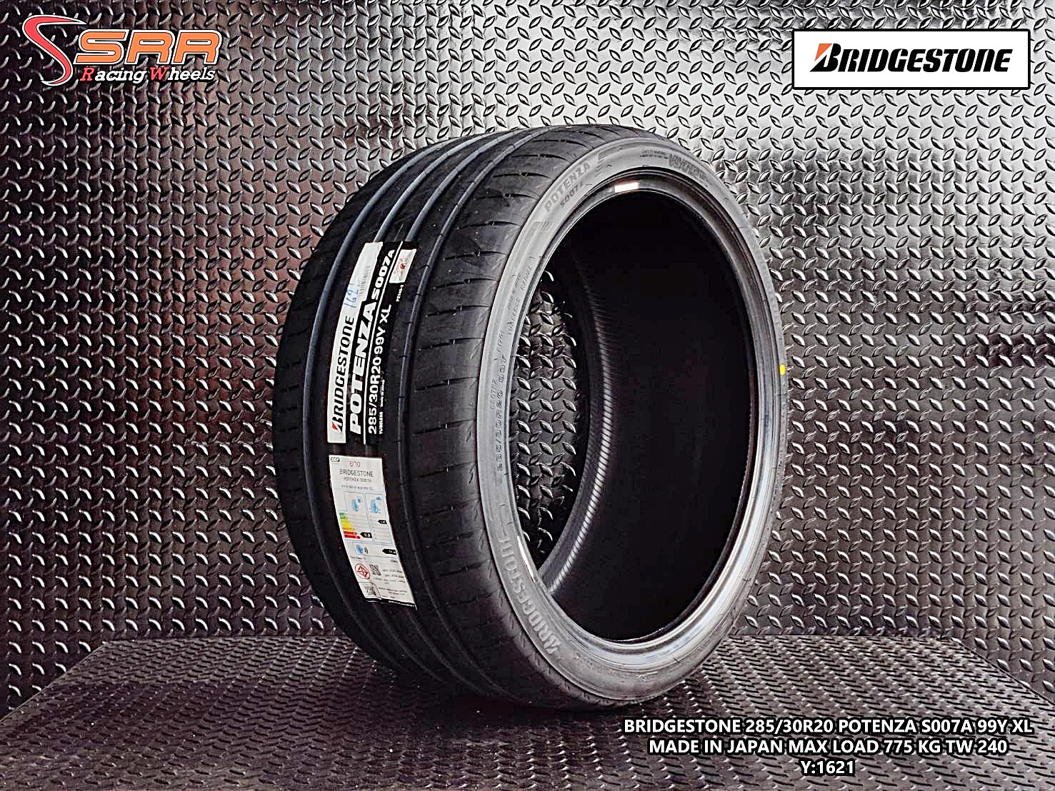 BRIDGESTONE POTENZA S007A 285/30R20 ยางใหม่ปี2021 ราคาพิเศษ