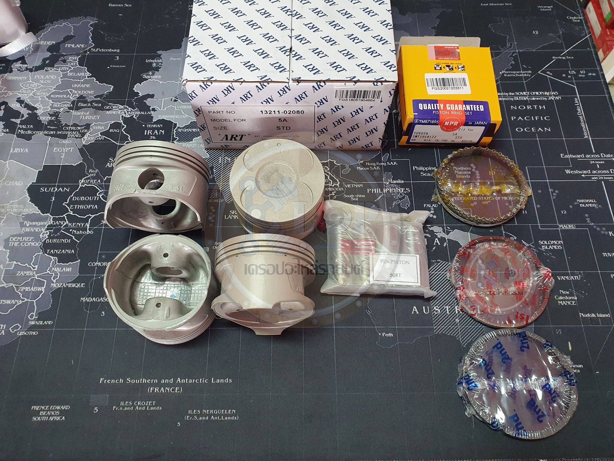 (ชุดลูกสูบ ART+แหวนNPR) Toyota Soluna AL50 ,Corolla AE110 (เครื่องยนต์ 5A-FE)