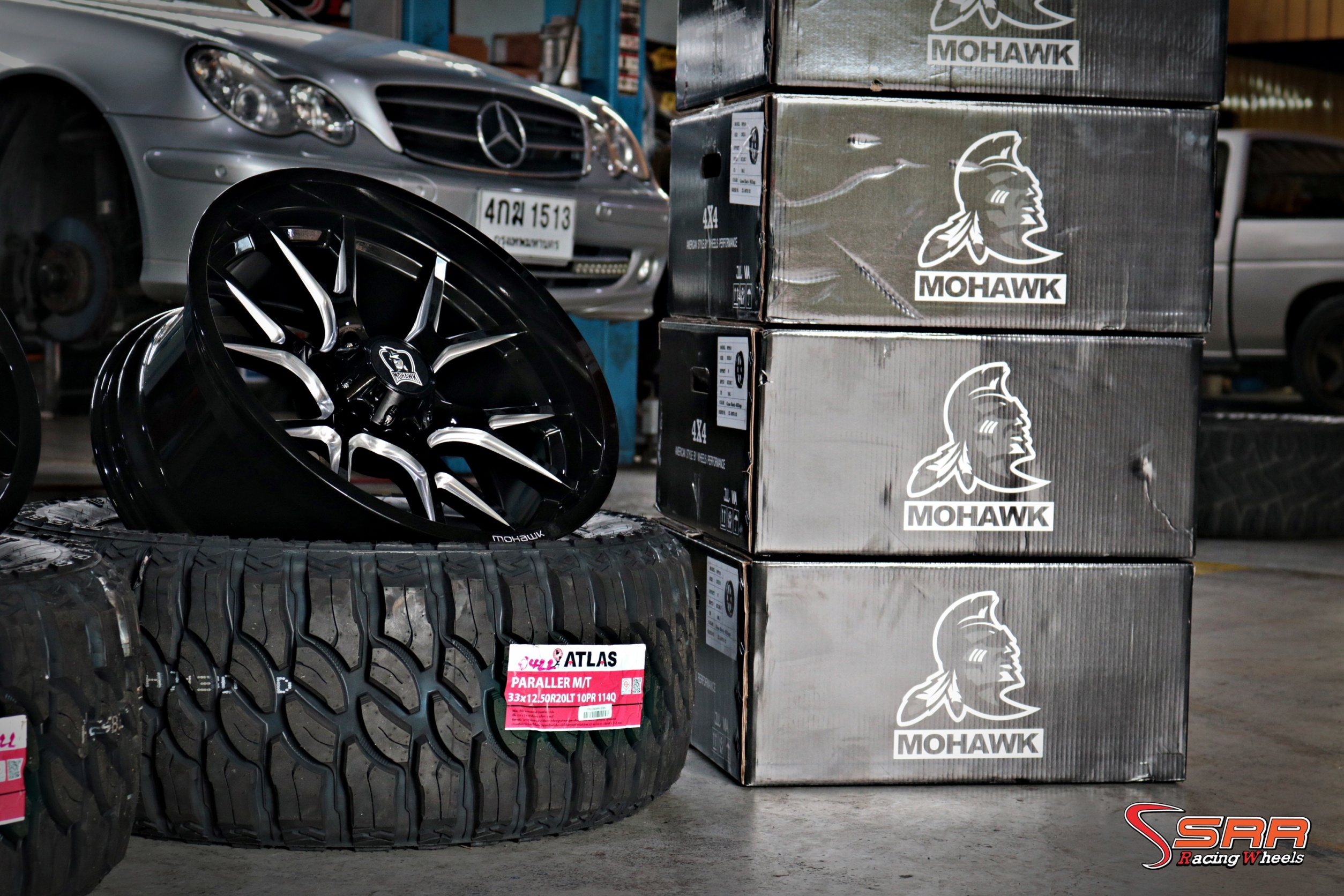 MOHAWK WP910 ขอบ18 และขอบ20 6x139.7 GLOSS BLACK MILLING