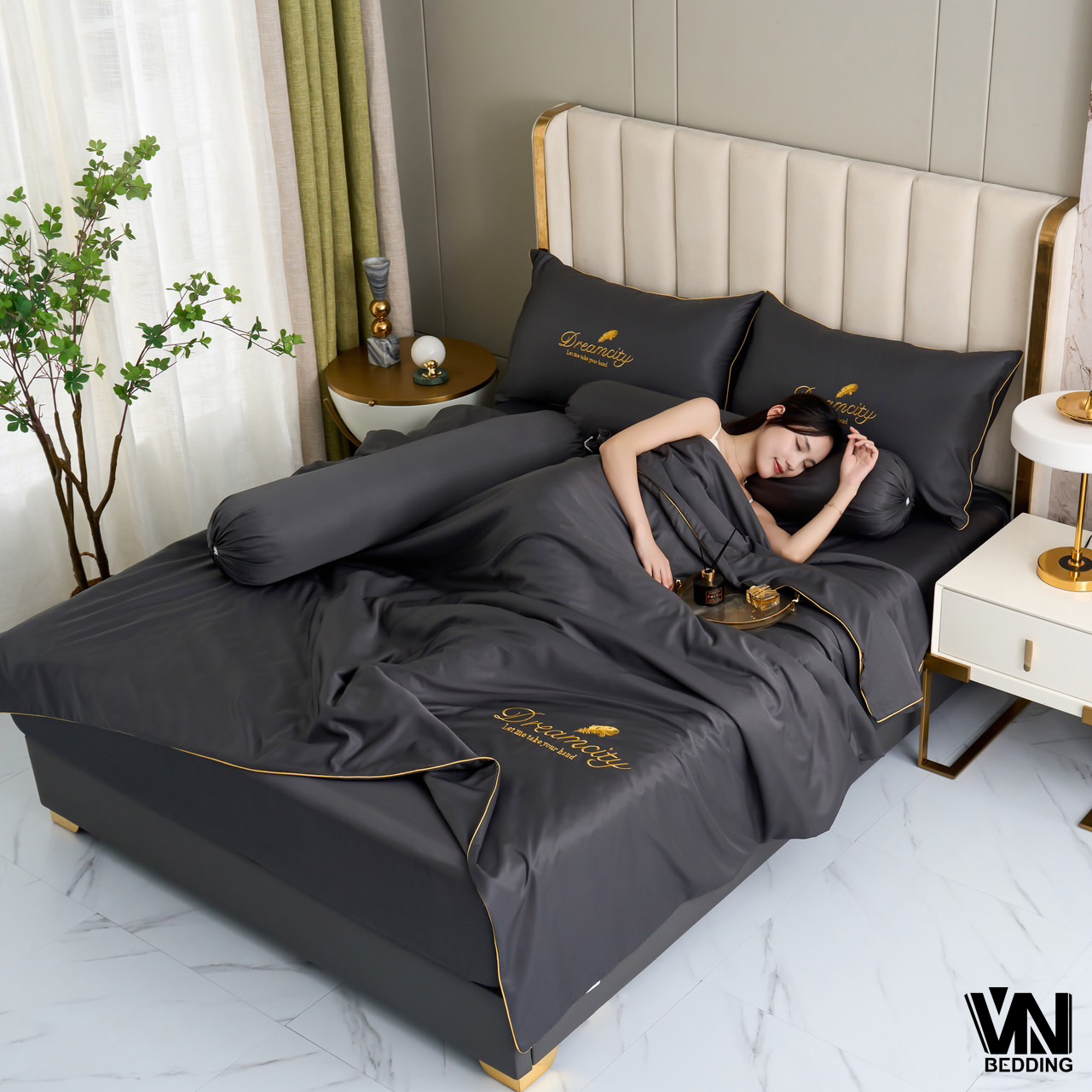 ชุดนวมใยไหมซาติน 7 ฟุต (6ชุด)