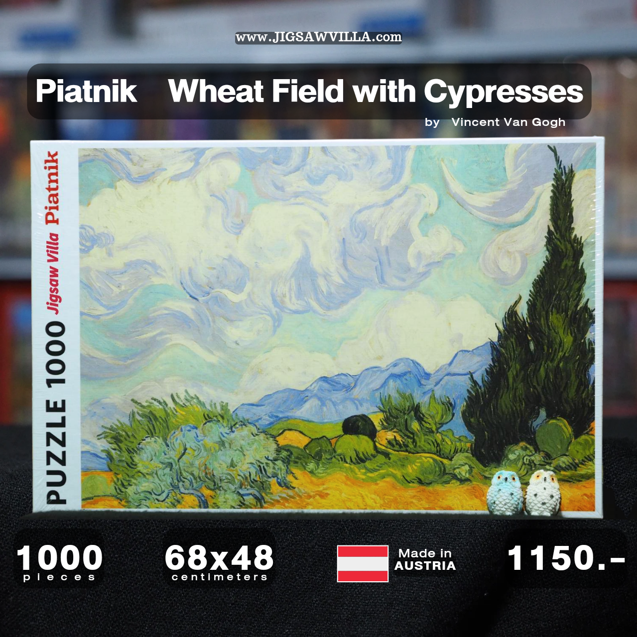 Piatnik Puzzle - Wheat Field with Cypresses by Vincent Van Gogh 1000 pcs.