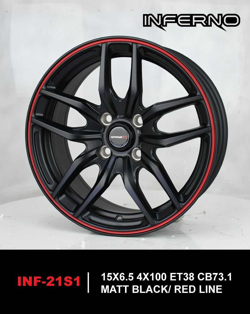 ล้อแม็ก INFERNO ขอบ15 4x100 สำหรับรถเก๋งเล็ก ราคาพิเศษ