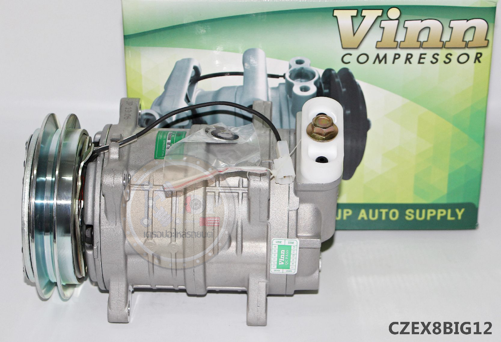 CZEX8BIG12 คอมแอร์ VINN : ZEXEL 16CH NISSAN BIG-M TD25 12V 8ขา (งานไตหวัน-จีน)