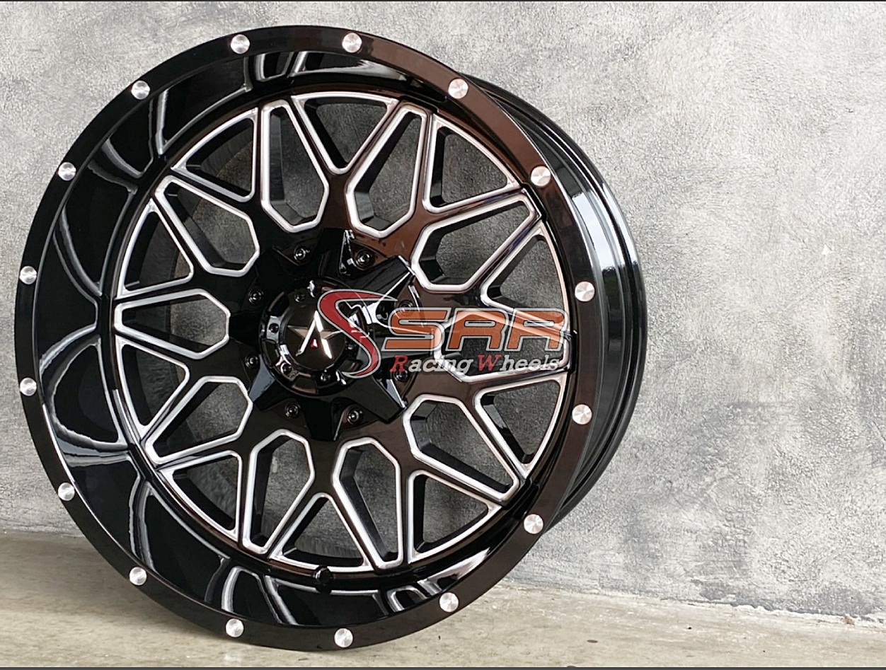 OASIS OW027 20x10 6x139.7 ET-24 BLACK & MILLED