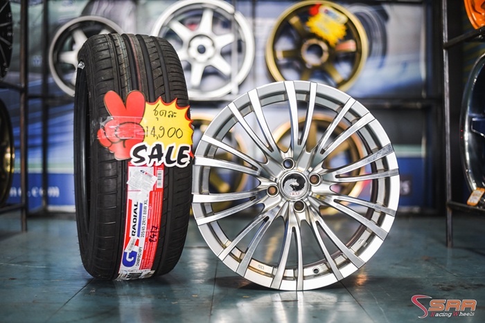 ล้อแม็กซ์ขอบ17 นิ้ว พร้อมยาง ชุดละ 14,900 บาท