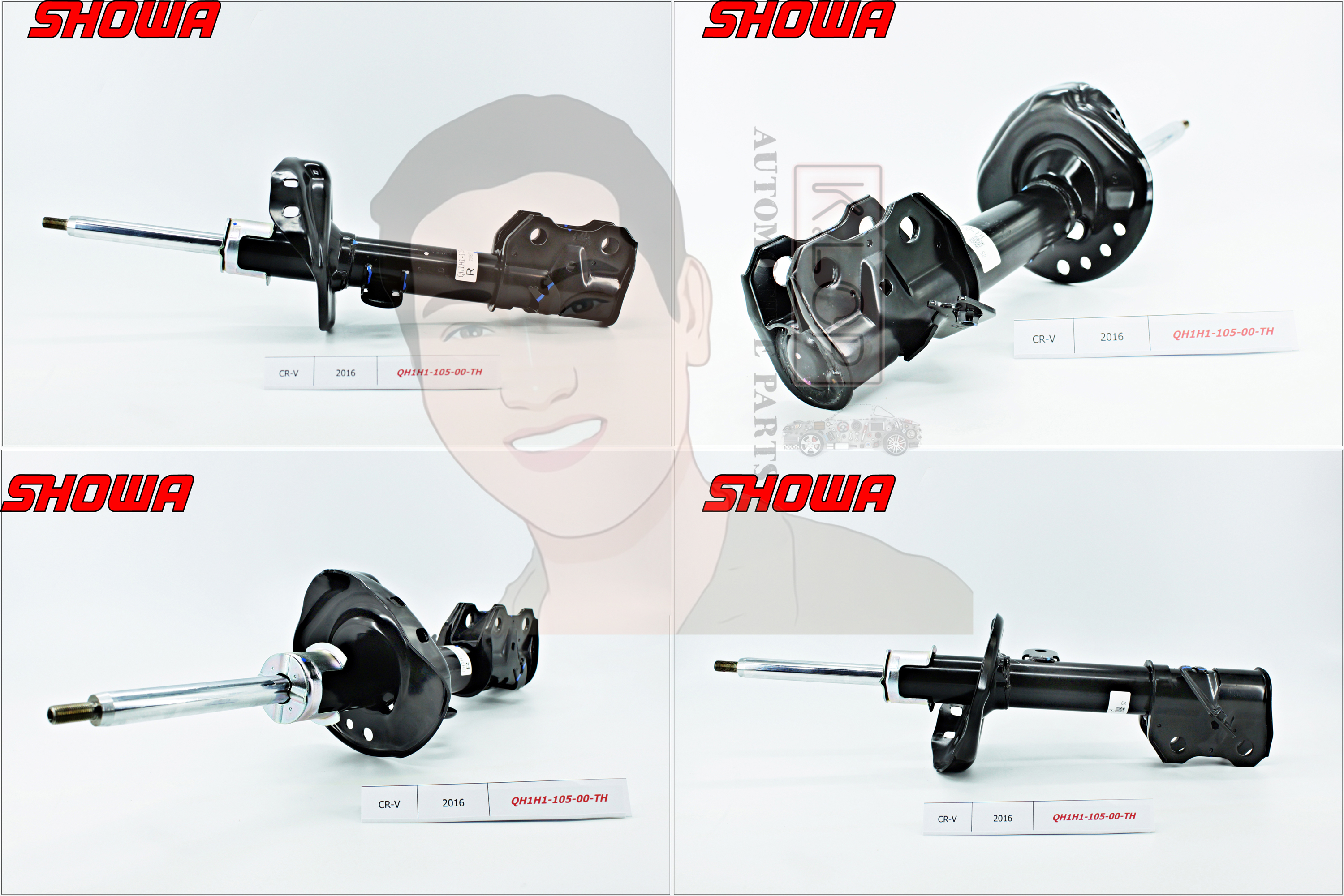 QH1H1-105/106-00-TH โช๊คอัพ(SHOWA)หน้า-ขวา,ซ้าย แท้ติดรถ HONDA CR-V GEN 4 MINOR ปี2016 2.0/2.4L. เกียร์AT ***สินค้ามีใบรับประกัน 1 ปี (ราคาพิเศษต่อคู่)