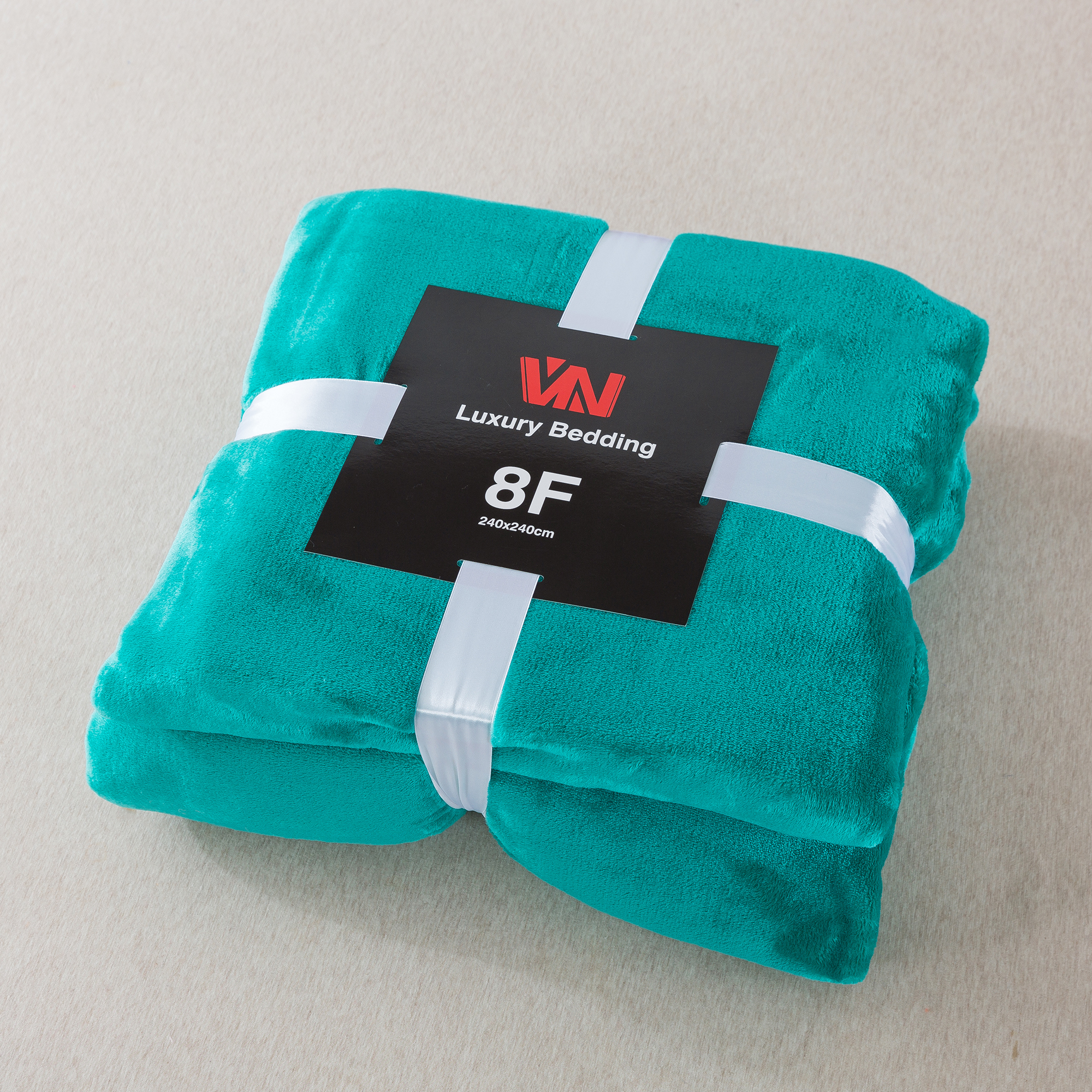 ผ้าห่มนาโน 8 ฟุตพรีเมี่ยมของแท้งานป้าย VN (12ผืนคละสี)