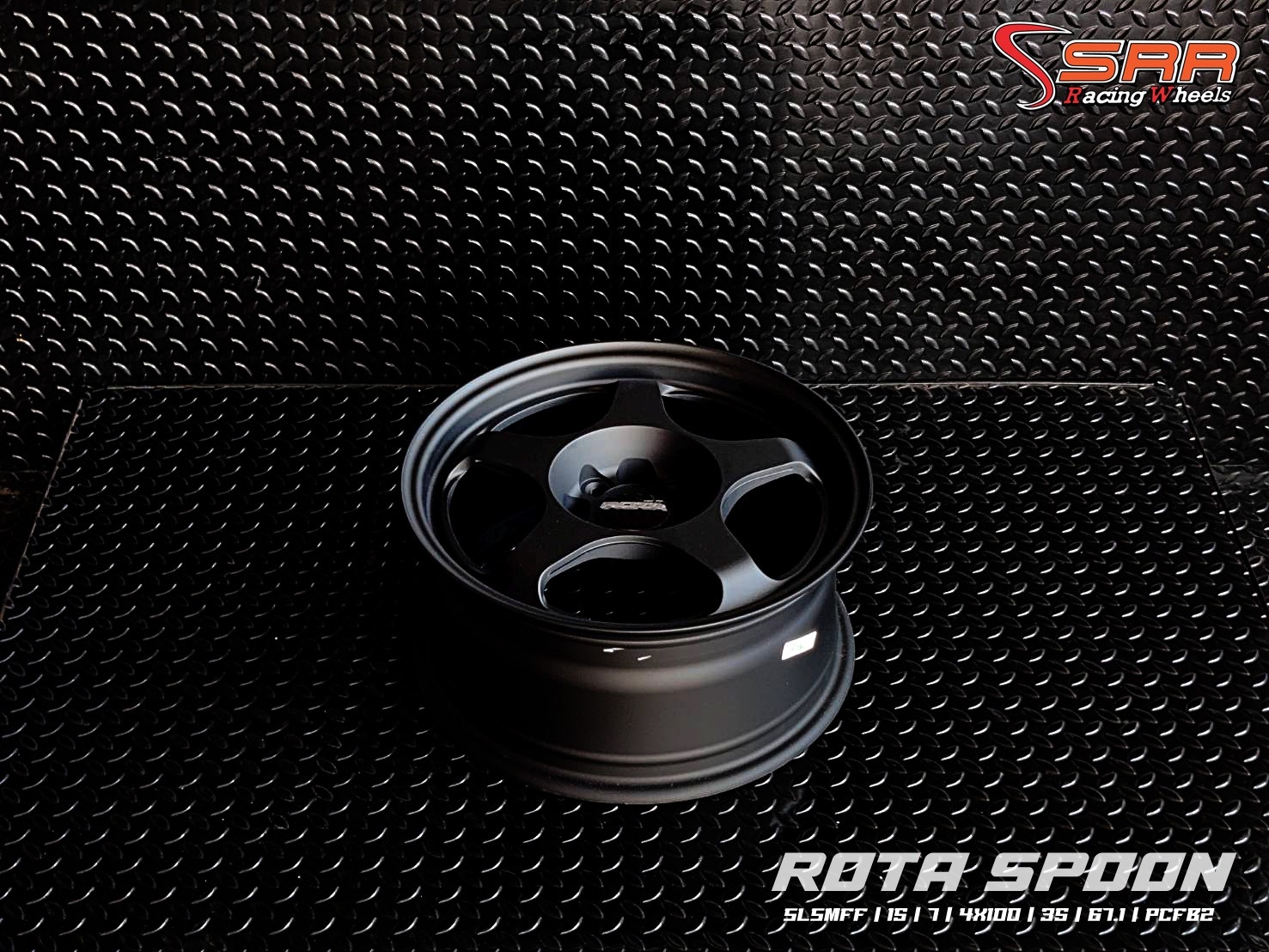 SPOON ROTA FF ขอบ15 4H100 ET35 FLAT BLACK ราคาพิเศษ