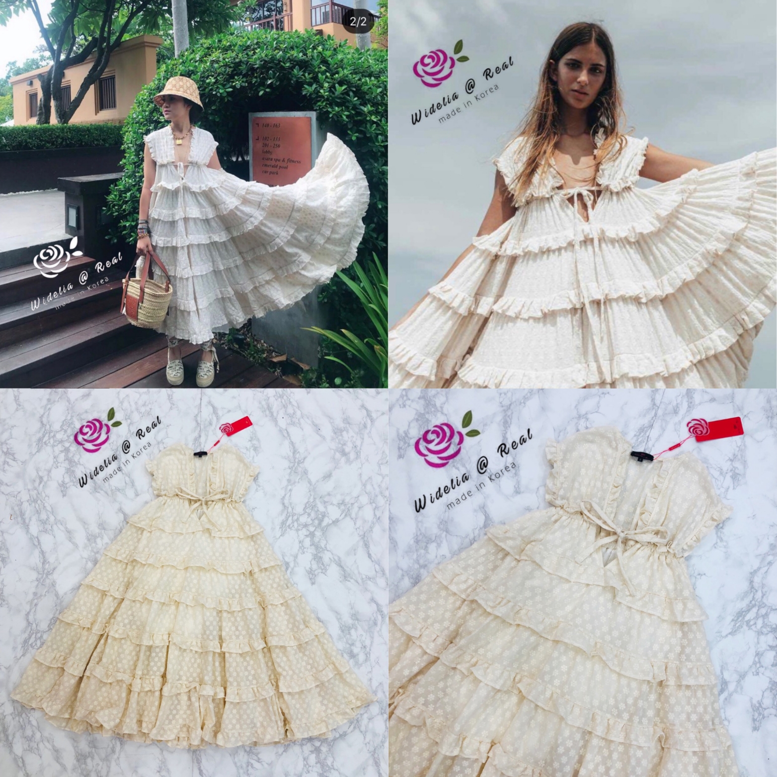 lnnikachoo Maxi Dress แม็กซี่เดรสแสนสวย ตัวนี้น่ารักมากจ้า ใส่พริ้วสวยสบัดแน่นอน