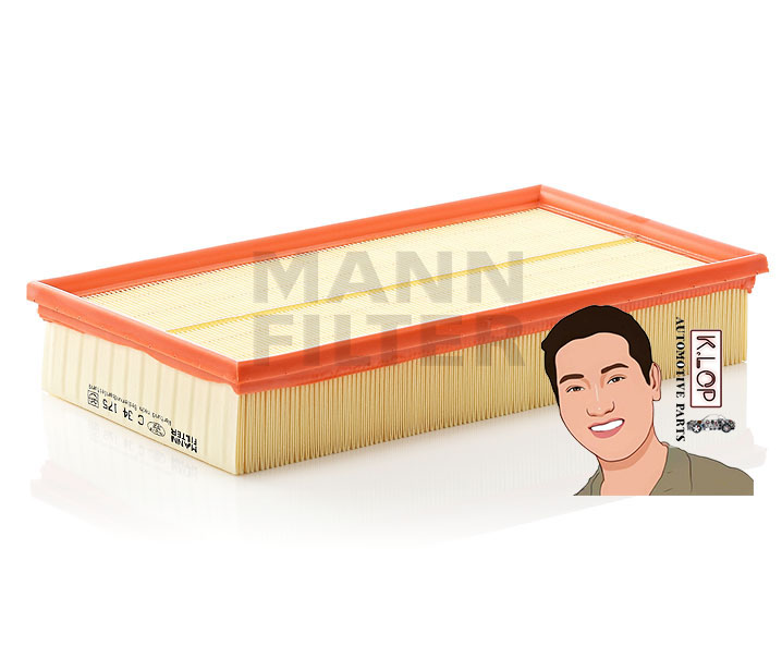ไส้กรองอากาศ BENZ E200, E200 KOM, E220 CDI, E250D, E320 D (W210) - '95-03' : MANN-FILTER***งานพรีเมี่ยมแท้นำเข้ายุโรป (C34175)