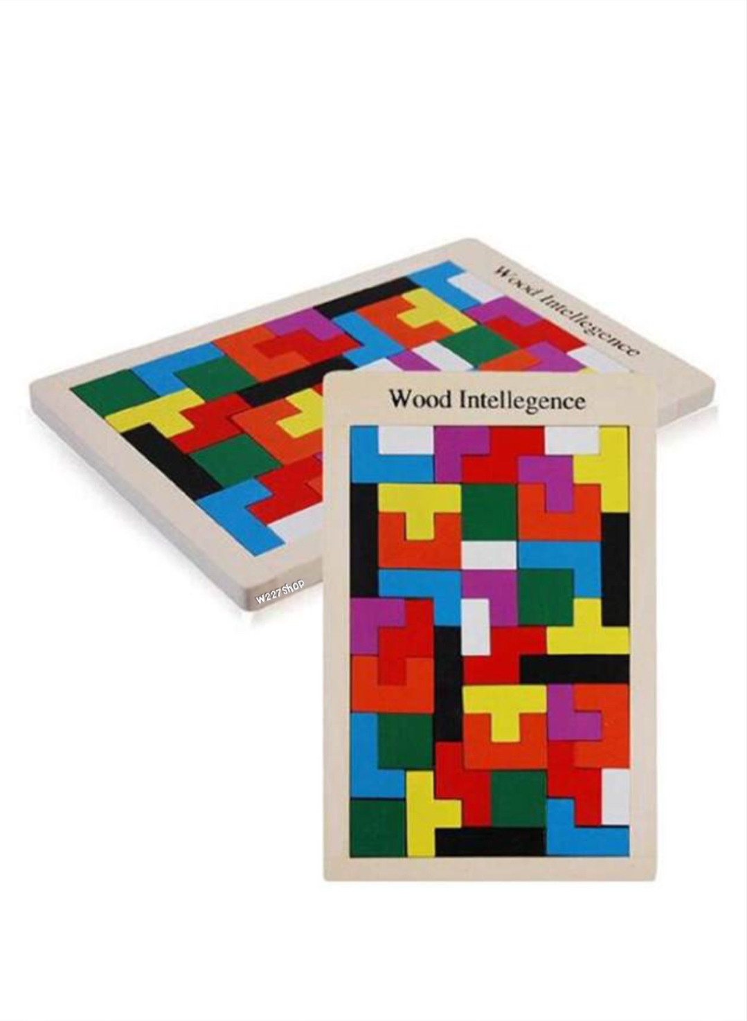 เกมจิ๊กซอว์ไม้ Tetris IQ puzzle / ถาดบล็อคไม้