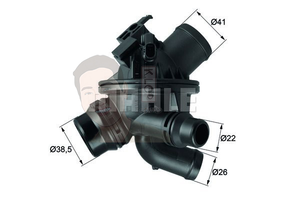 TM 21 97 วาลว์น้ำควบคุมไฟฟ้า N52 N54 N55 / 5 (F10 F11) 7 (F01) 11537580627 (ยี่ห้อ MAHLE)