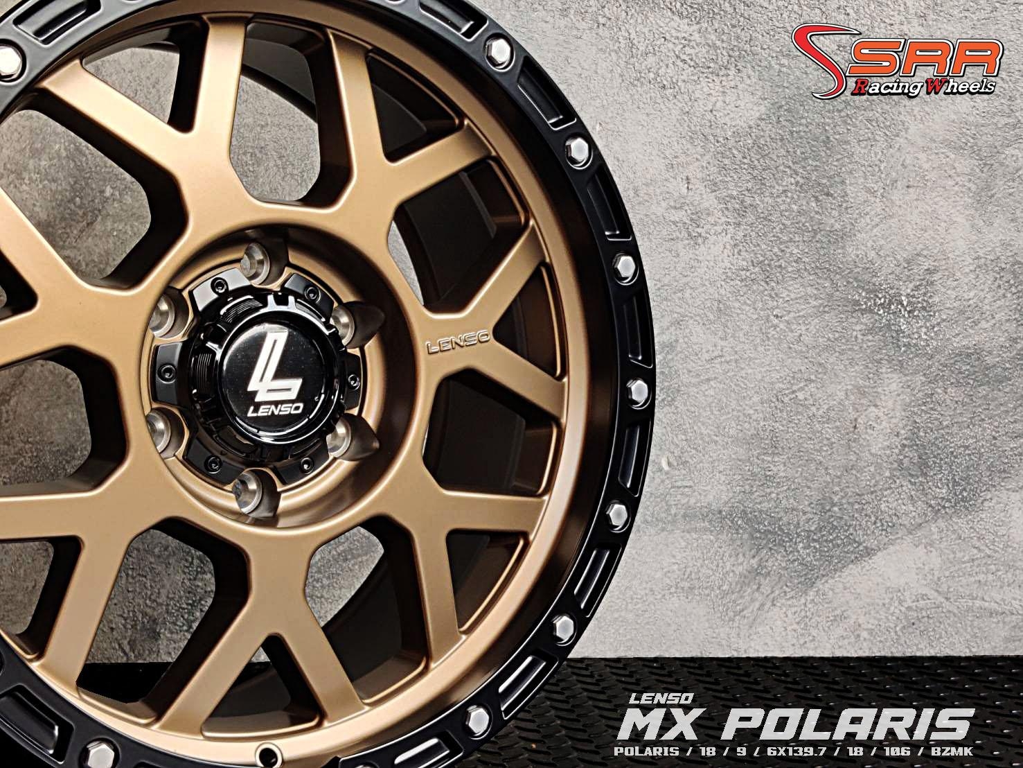 LENSO MX-POLARIS ขอบ18 6x139.7 ET18 มีทั้งหมด 3สี ราคาพิเศษ