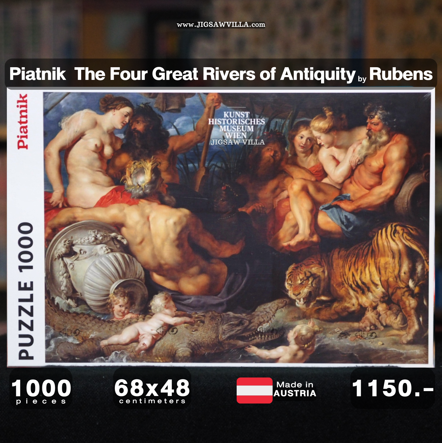 Piatnik - The Four Great Rivers of Antiquity by Rubens 1000 pcs.