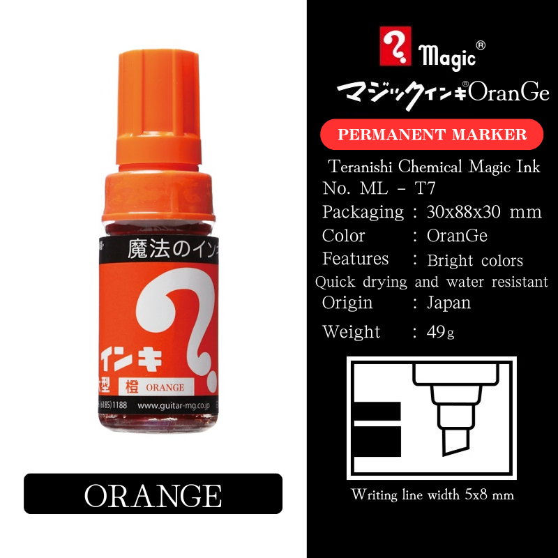 MAGIC INK Magic Ink Large Tip ML 30x88x30 mm ORANGE