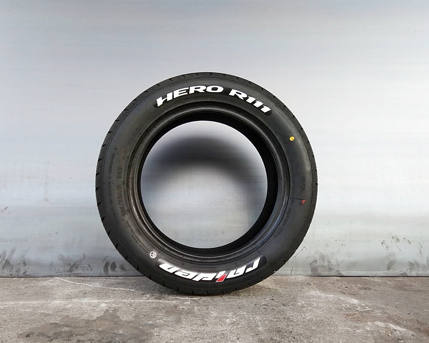 HERO R111 195/55R15 ยางซิ่งขอบขาว ปี19