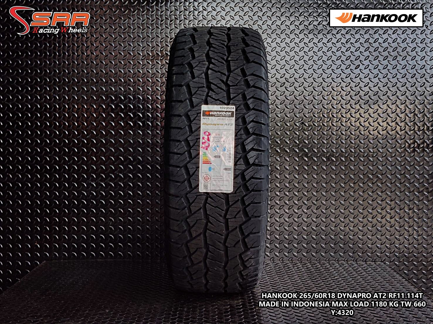 HANKOOK DYNAPRO AT2 RF11 265/60R18 ยางใหม่ปี2020 ลดราคาพิเศษ