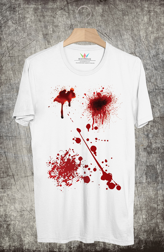 BP684 เสื้อยืด เลือดสาด #1