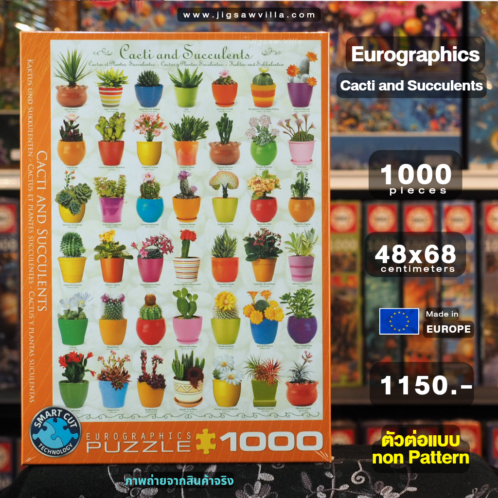 Eurographics - Cacti And Succulents (Non-Pattern) 1000 pcs.